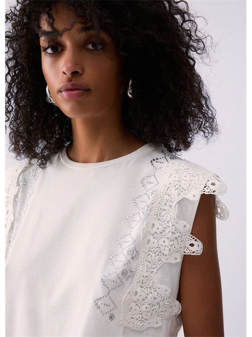 T-shirt woman white LIU JO | WA6311J3885/10701